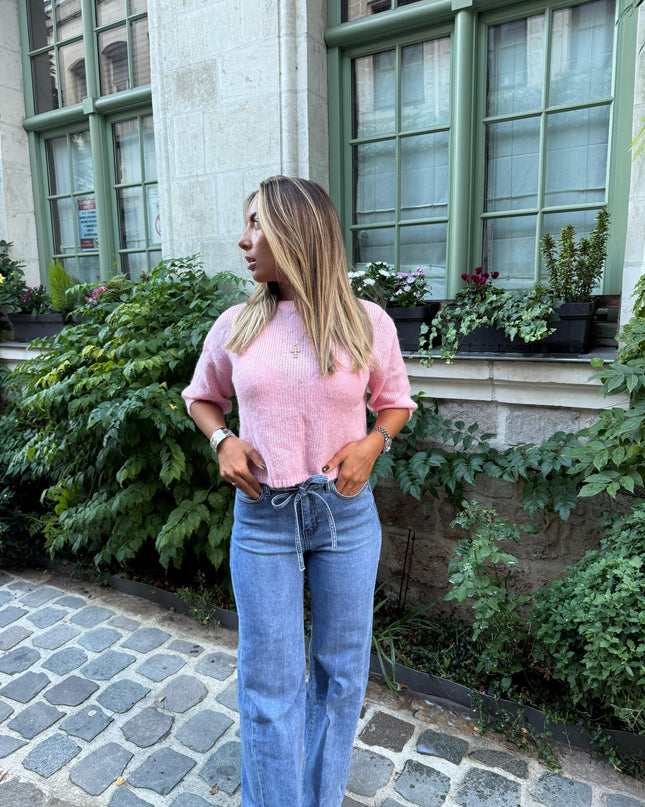 Jean avec cordon ceinture